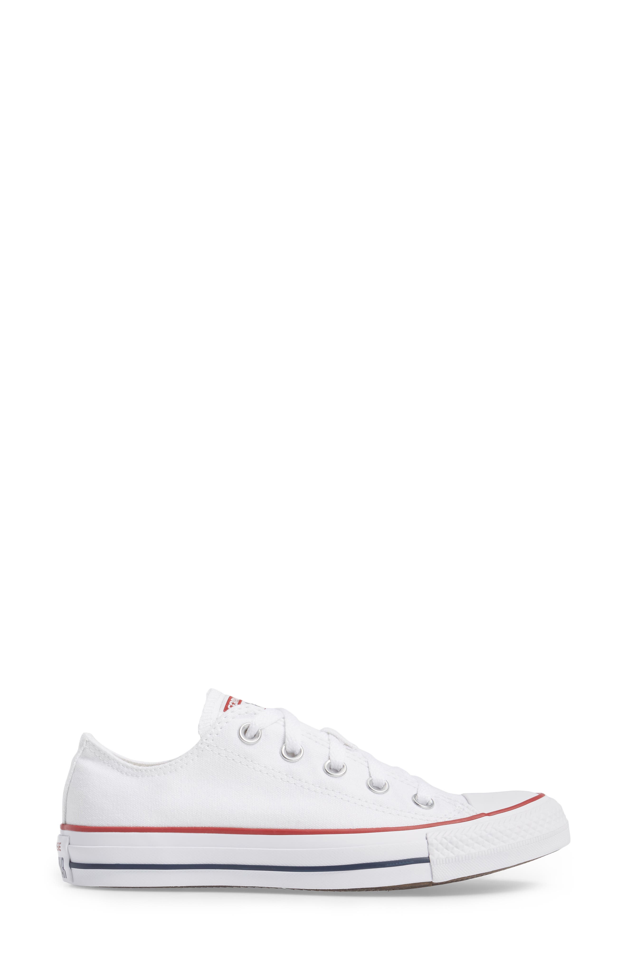 Converse Chuck Taylor<sup>®</sup> All Star<sup>®</sup> Low Top Sneaker, Alternate, color, Optic White