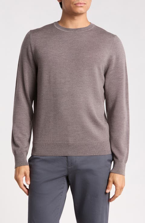 Washable Merino Wool Crewneck Sweater