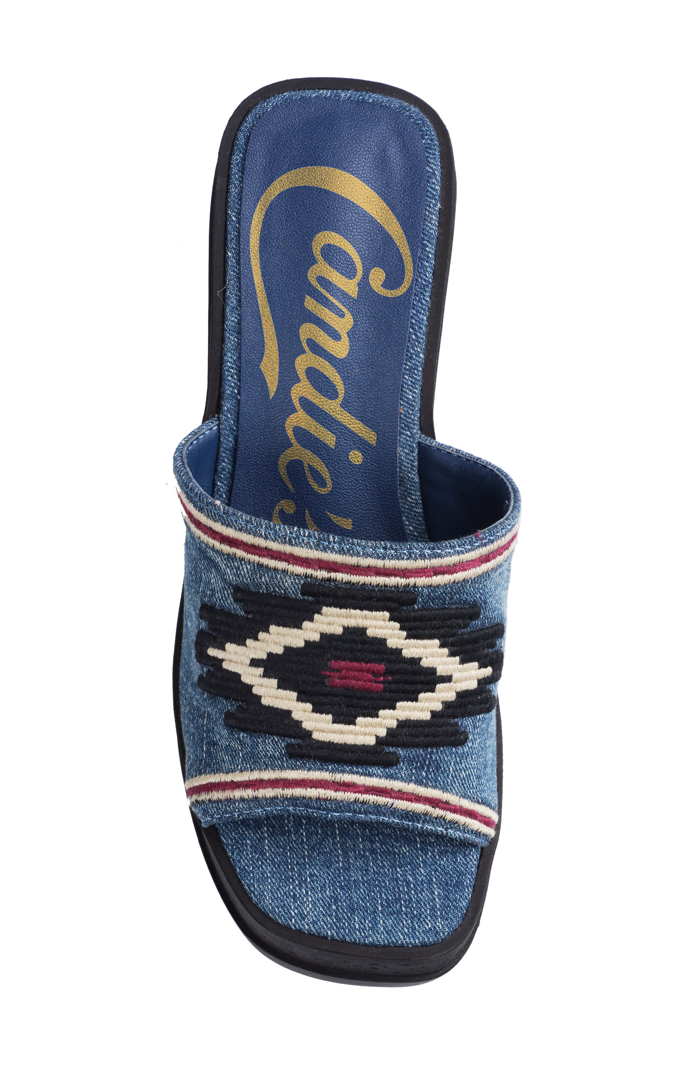 Berina Platform Wedge Sandal, Alternate, color, BLUE