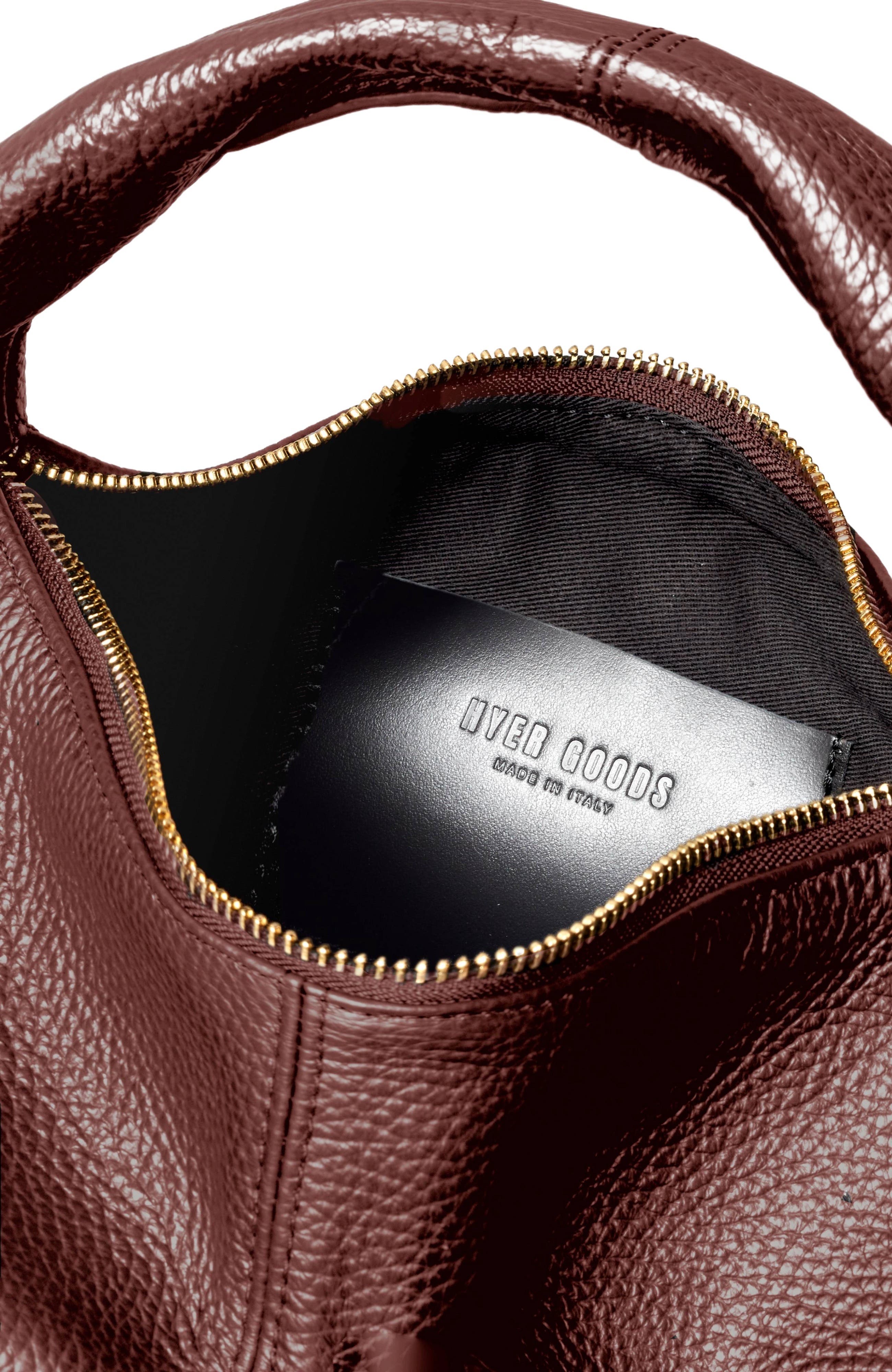 Leather Mini Everday Shoulder Bag, Alternate, color, Burgundy