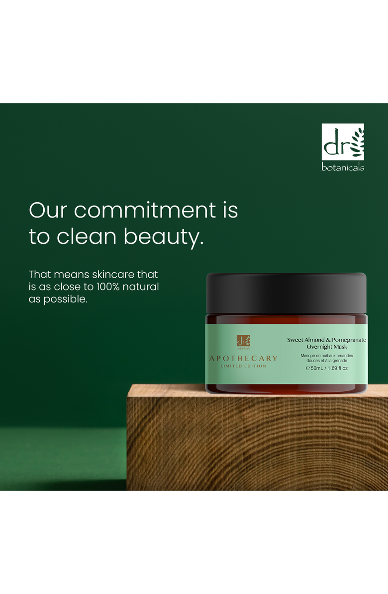 DR BOTANICALS Sweet Almond & Pomegranate Overnight Mask 50ml, Alternate, color, White