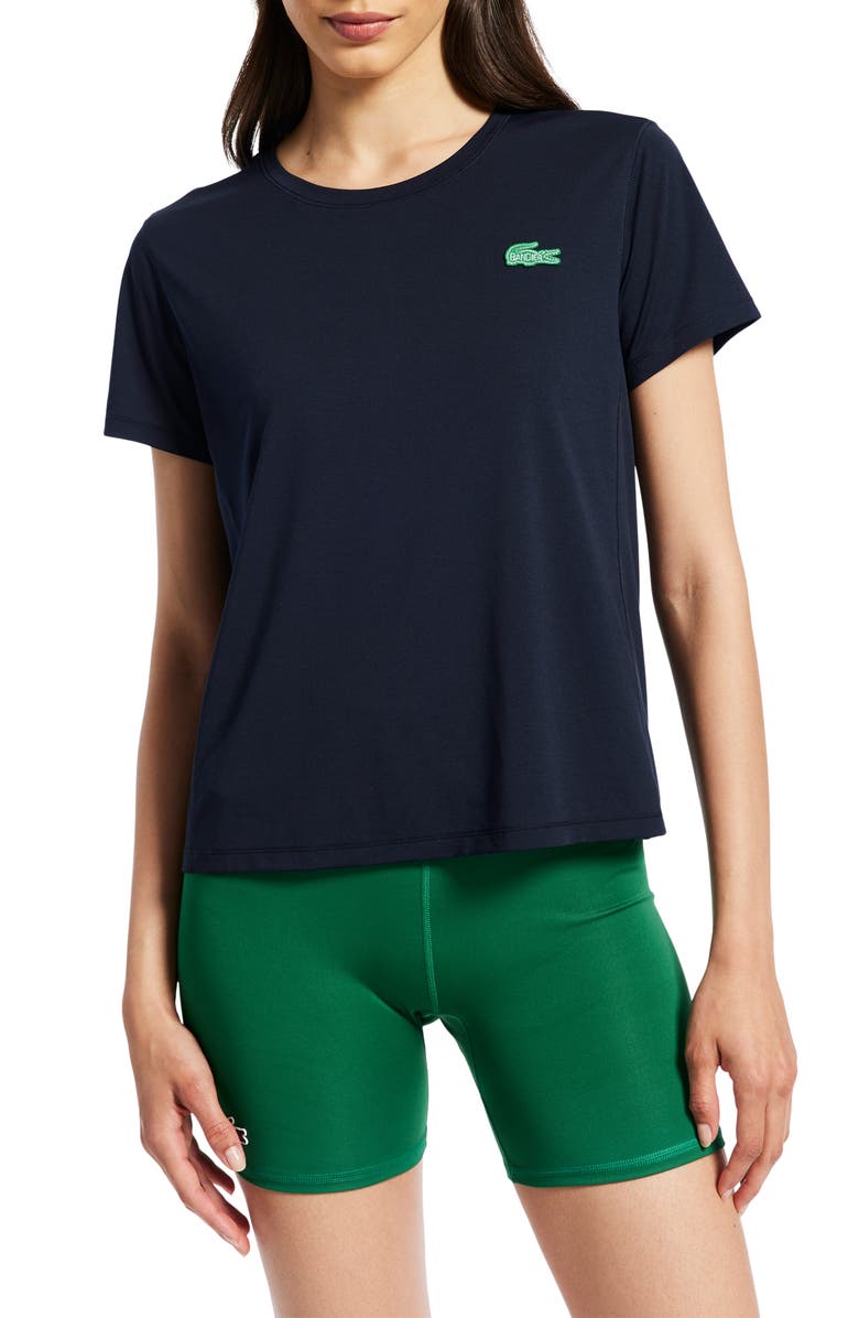 Lacoste x BANDIER Short Sleeve Performance Top, Main, color,