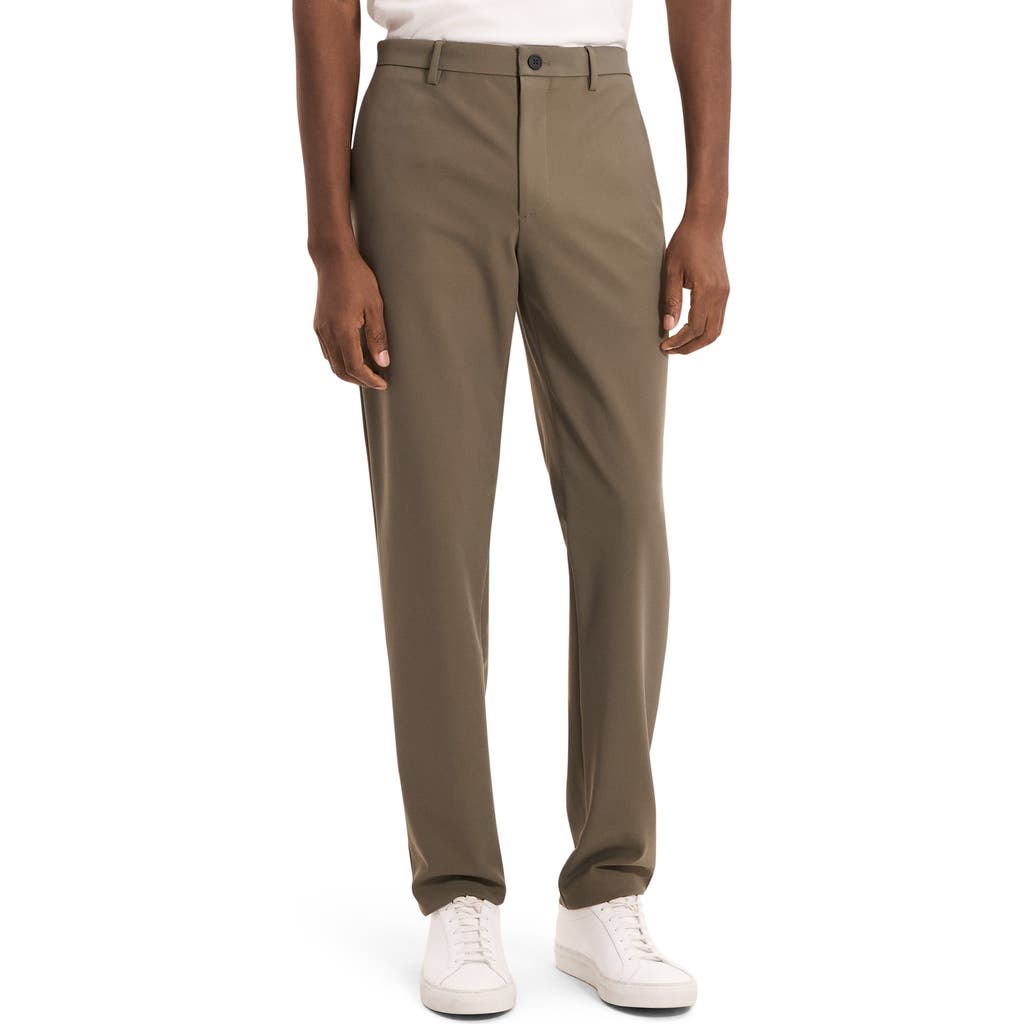 Theory Zaine Slim Straight Stretch Pants In Precision Ponte In Gray