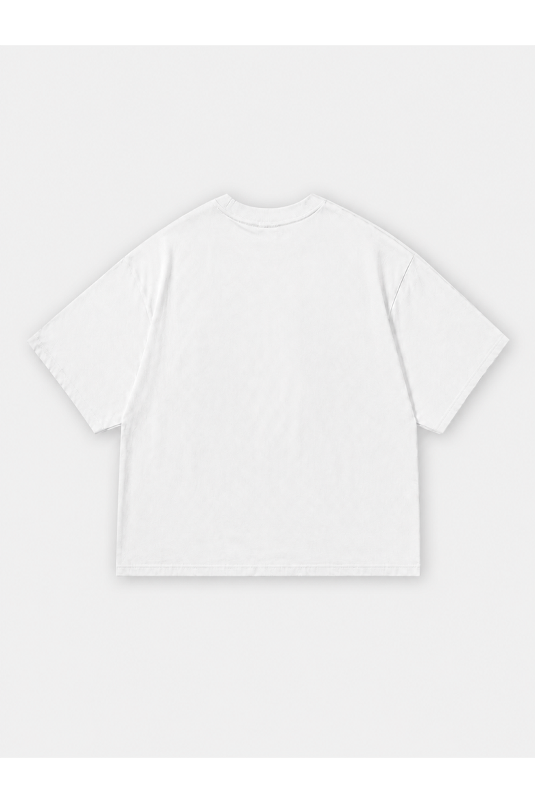 Heart Graphic Boxy Short Tee, Alternate, color, White