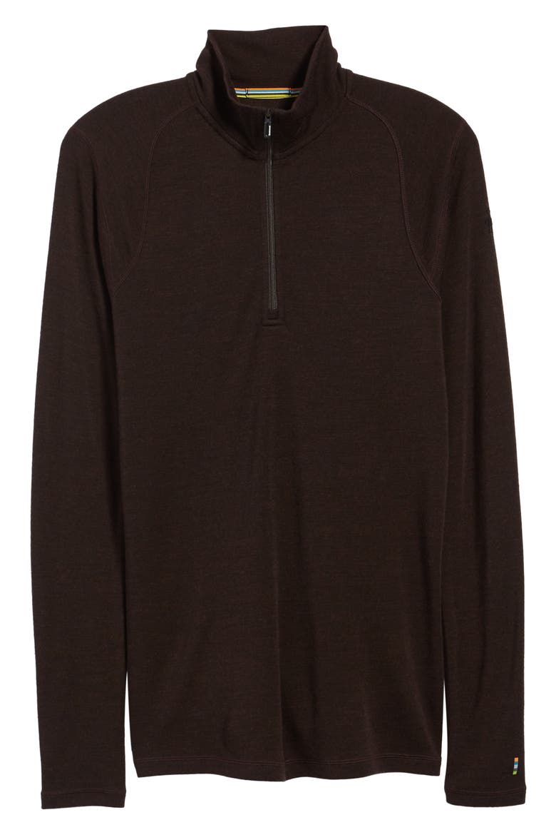 Merino 250 Base Layer Quarter Zip Pullover, Alternate, color, SUMATRA HEATHER