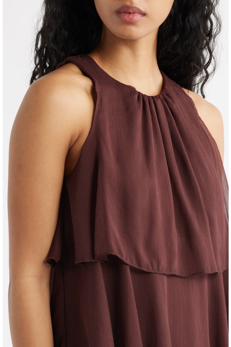 Cake Ruffle Minidress, Alternate, color, CHOCOLATE