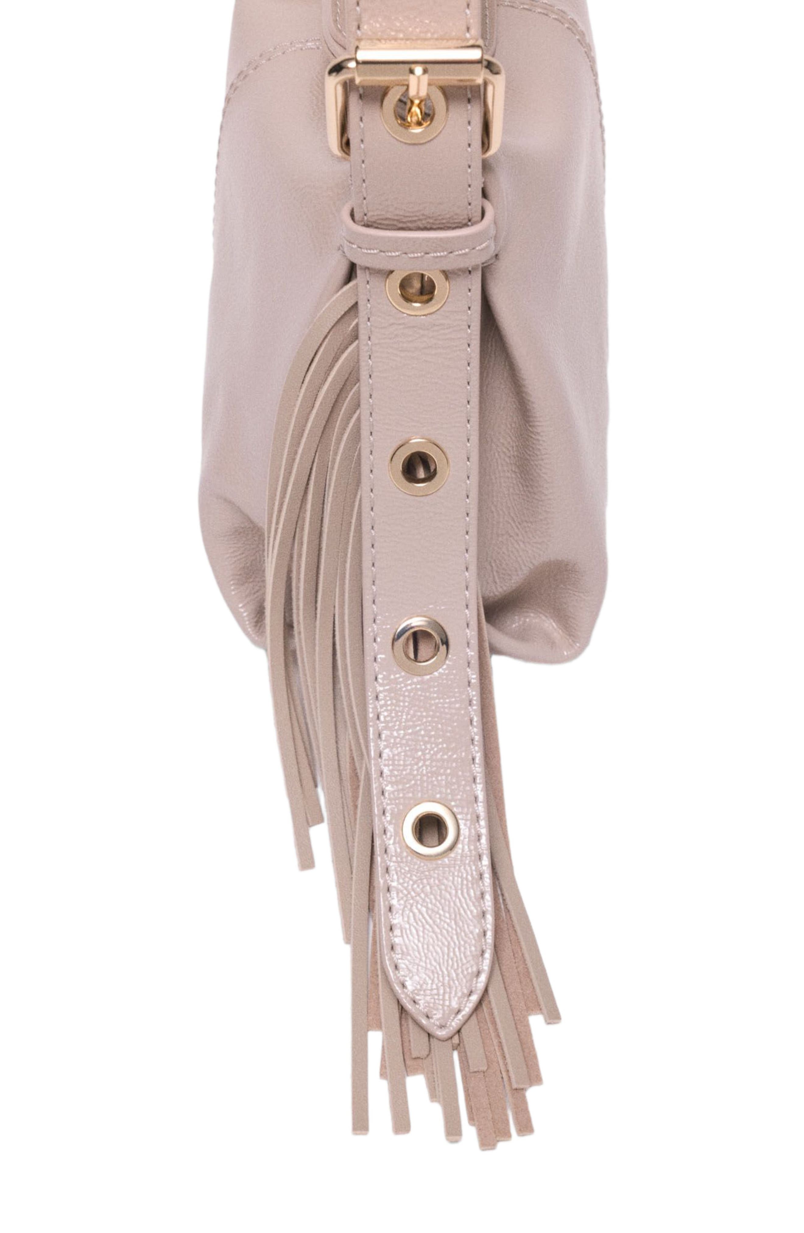 maje Naplak leather Miss M Mini bag, Alternate, color, Navy