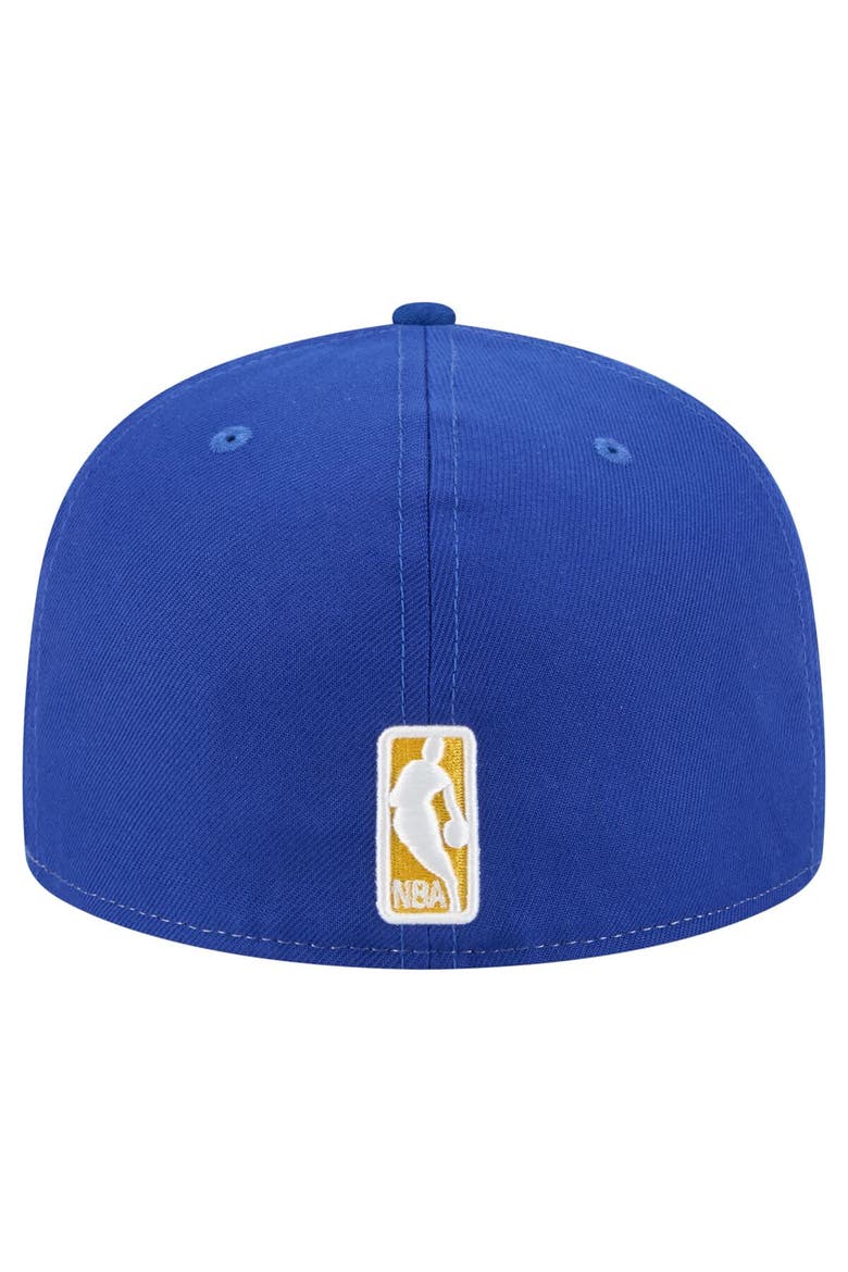 Men's New Era  White/Royal Golden State Warriors Repeat 59Fifty Fitted Hat, Alternate, color, White