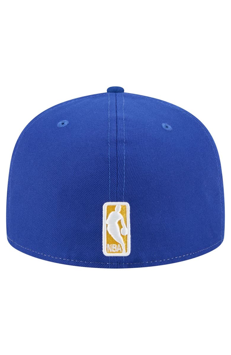 New Era Men's New Era  White/Royal Golden State Warriors Repeat 59Fifty Fitted Hat, Alternate, color, White