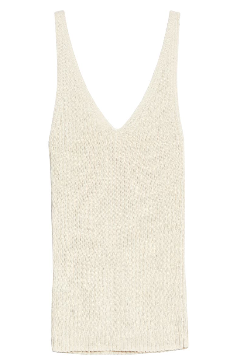 Treasure & Bond V-Neck Ribbed Sweater Tank, Alternate, color,