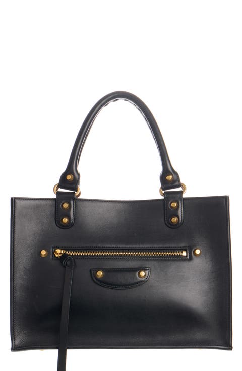 Medium Le City Sleek Leather Tote