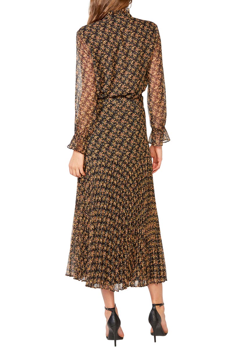 Bardot Dallas Floral Long Sleeve V Neck Dress, Alternate, color, 