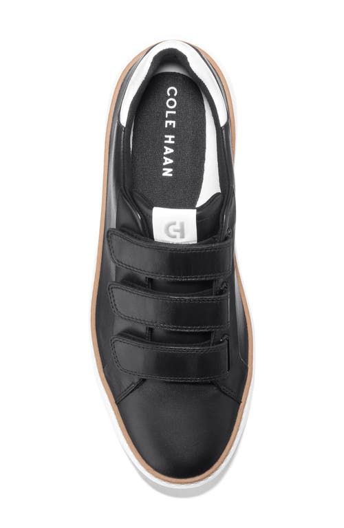 Cole Haan Women's Grandpro Topspin Triple Strap Sneakers In Black/white