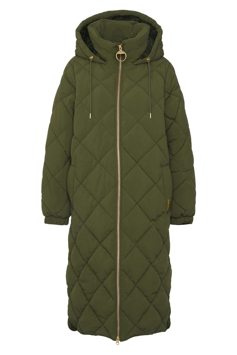 Kirkton Longline Puffer Coat, Alternate, color, OLIVE/ ANCIENT