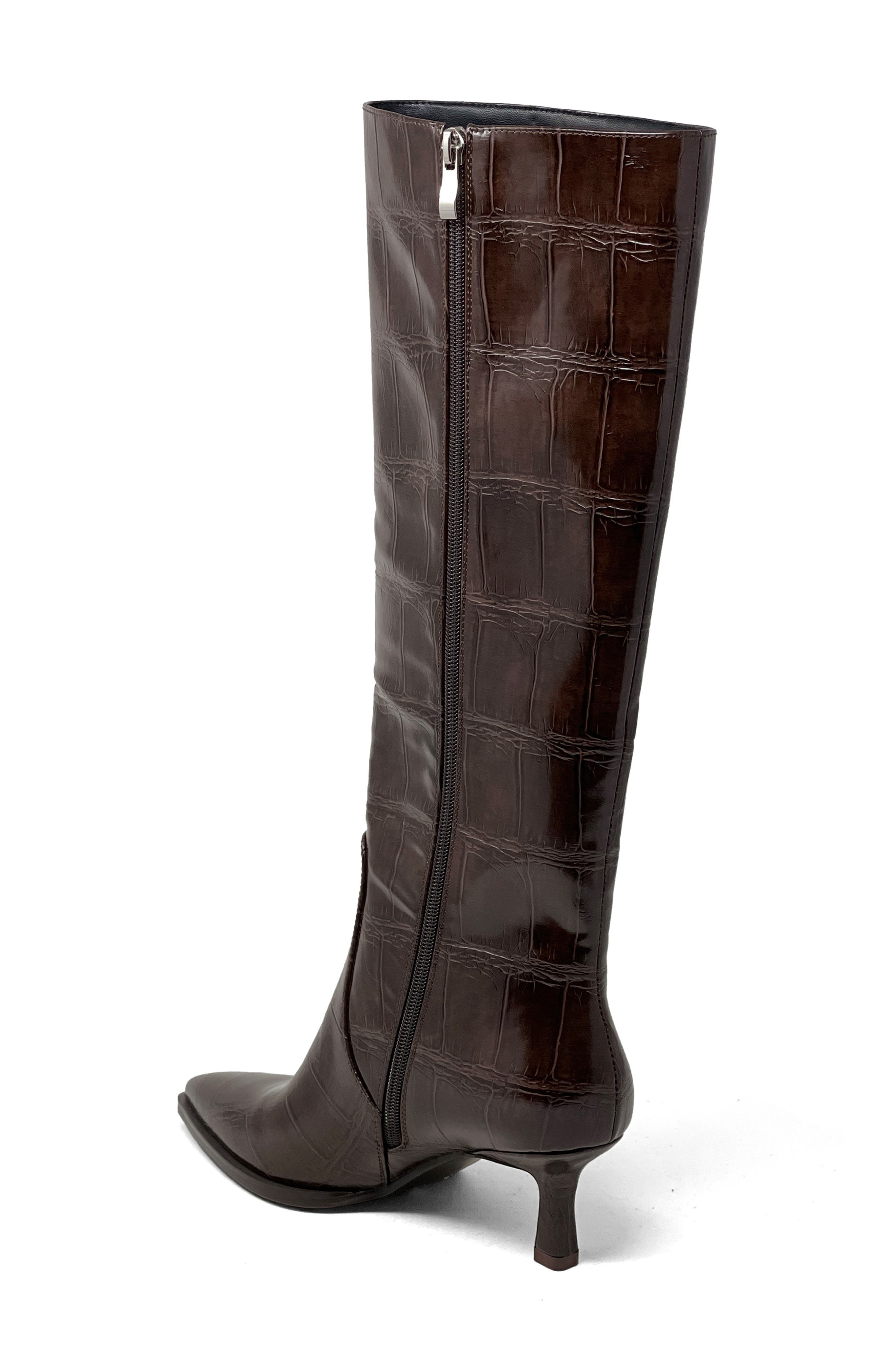 Vanessa Pointed Toe Knee High Kitten Boot - image 4
