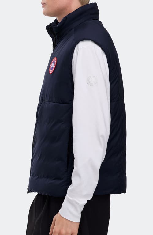 Canada Goose Lodge Packable 750 Fill Power Down Vest In Blue