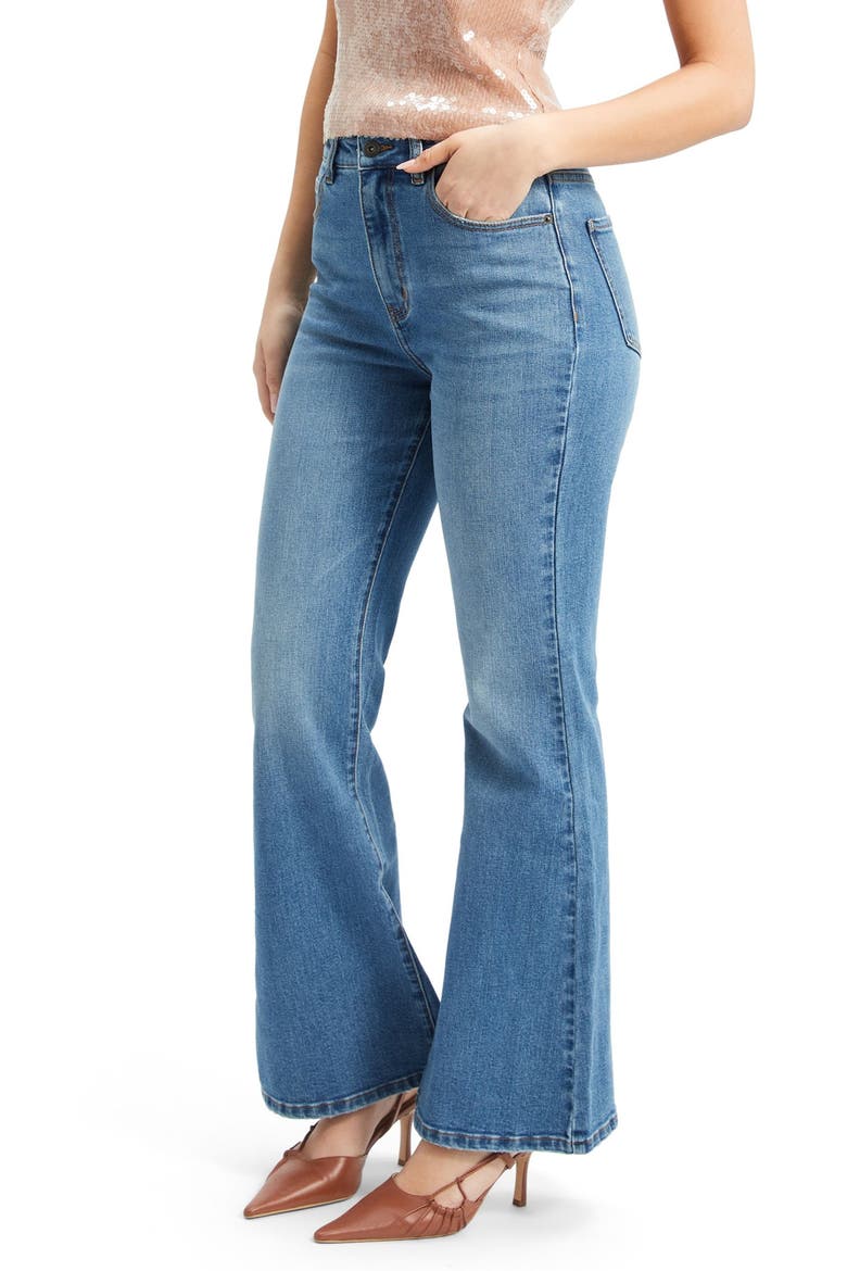 Daxton Low Rise Bootcut Jeans, Alternate, color, DARK DENIM
