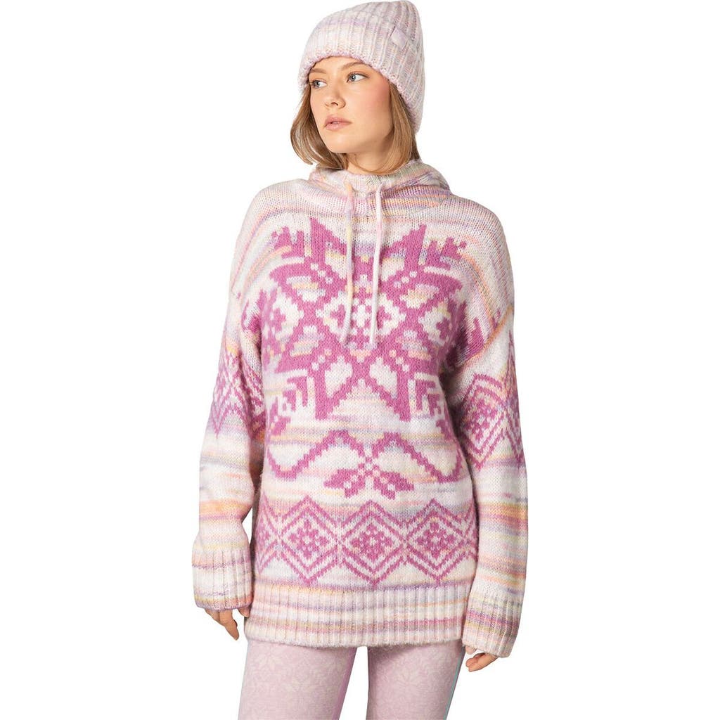 Kari Traa Rachel Knit Hoodie In Pink