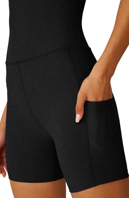 Beyond Yoga Spacedye Get Up And Go Pocket Biker Jumpsuit In Darkest Night