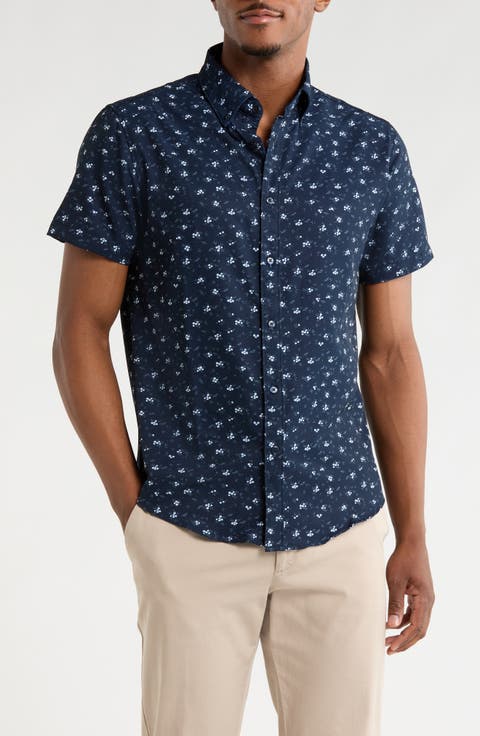 Floral Print Button-Up Shirt