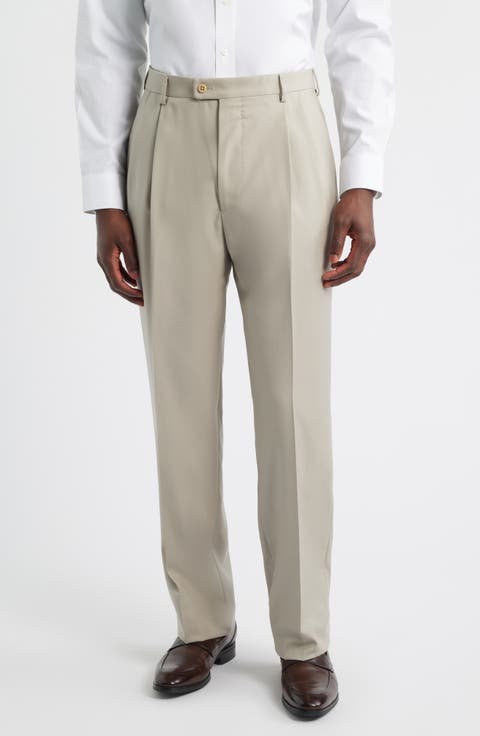 Bennett Straight Leg Pleated Dress Pants