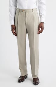 Zanella Bennett Straight Leg Pleated Dress Pants