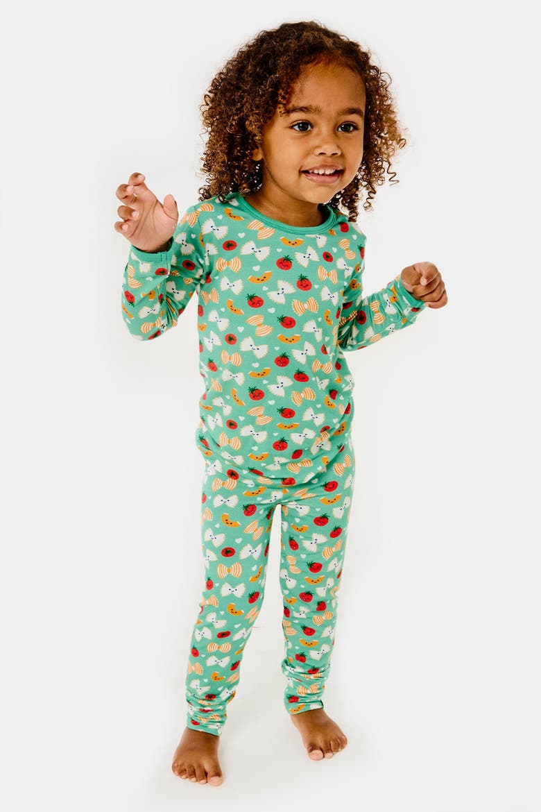 Long Sleeve Pajama Set - Pasta Night, Alternate, color, Pasta Night