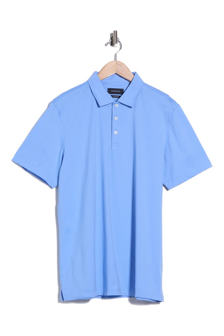 Short Sleeve Knit Polo, Alternate, color, SKY