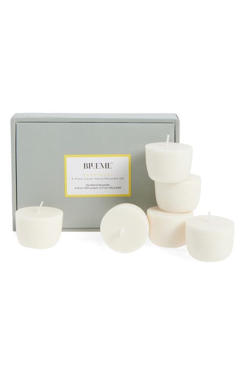 Blueme Happiness 6-Piece Travel Votive Wax Refill Set 