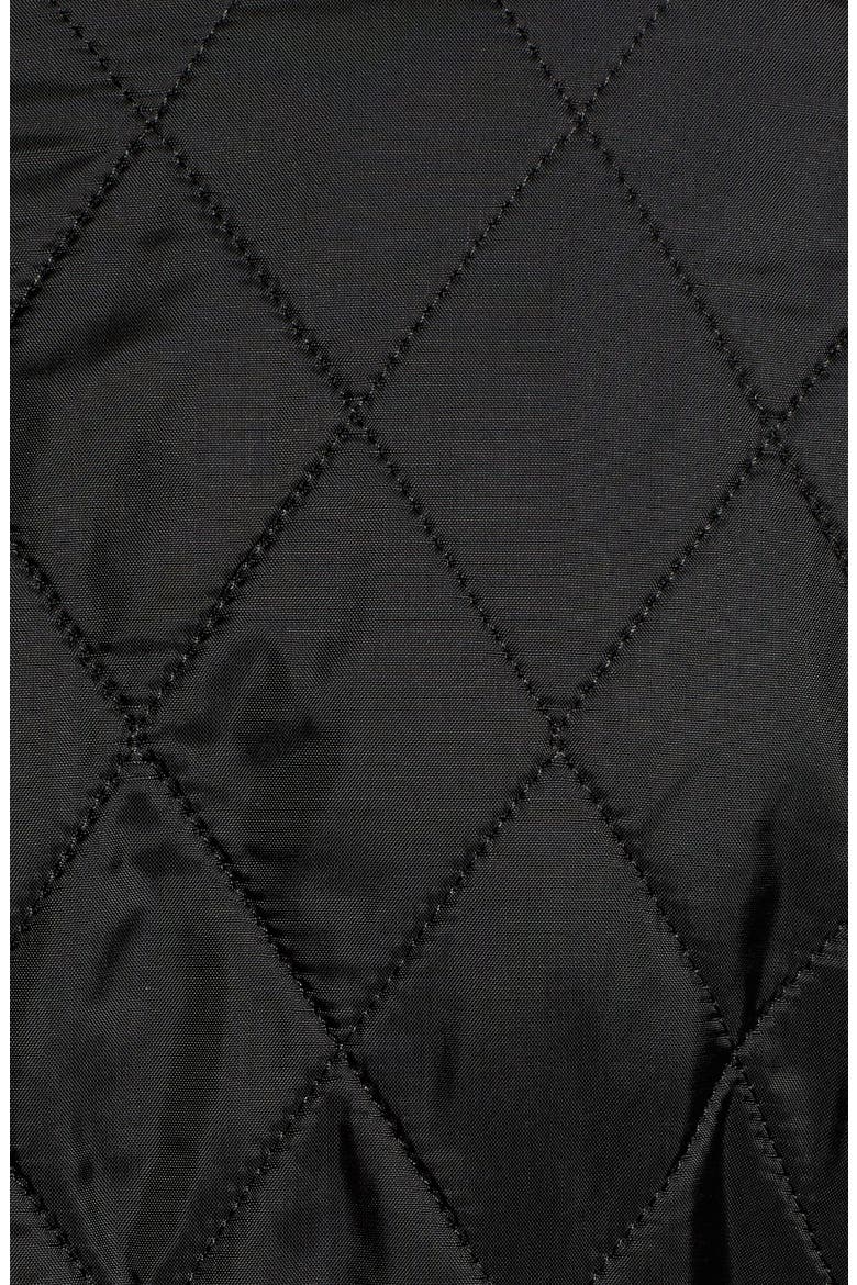 Beadnell Fleece Lined Quilted Jacket, Alternate, color, BLACK/BLACK