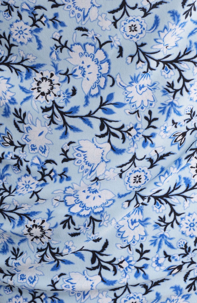 Anne Klein Floral Cowl Neck Cap Sleeve Top, Alternate, color,