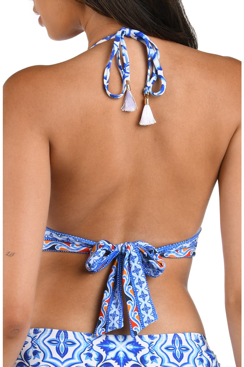 Alboran Banded Bikini Top, Alternate, color, BLUE