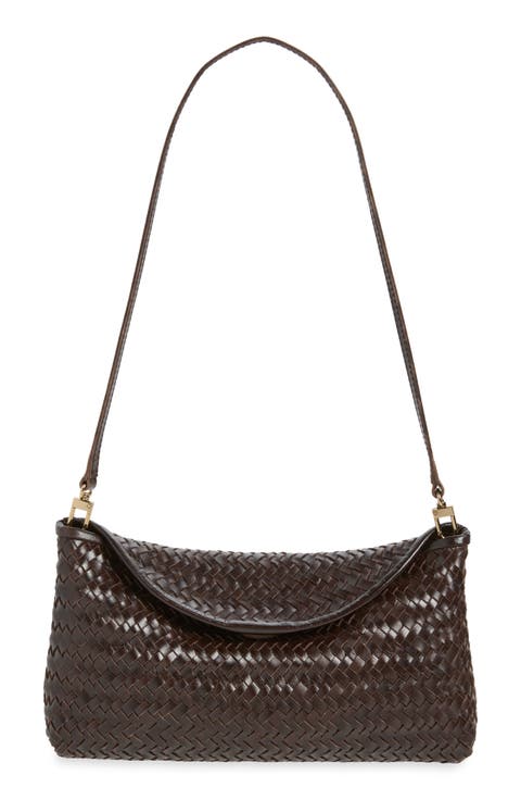 The Signature Woven Leather Clutch
