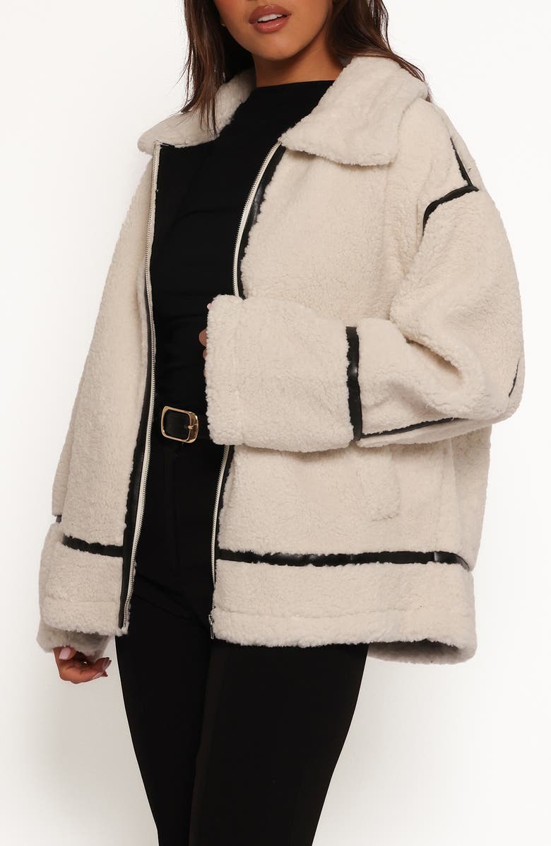 Petal & Pup Ricki Faux Shearling Jacket, Alternate, color,