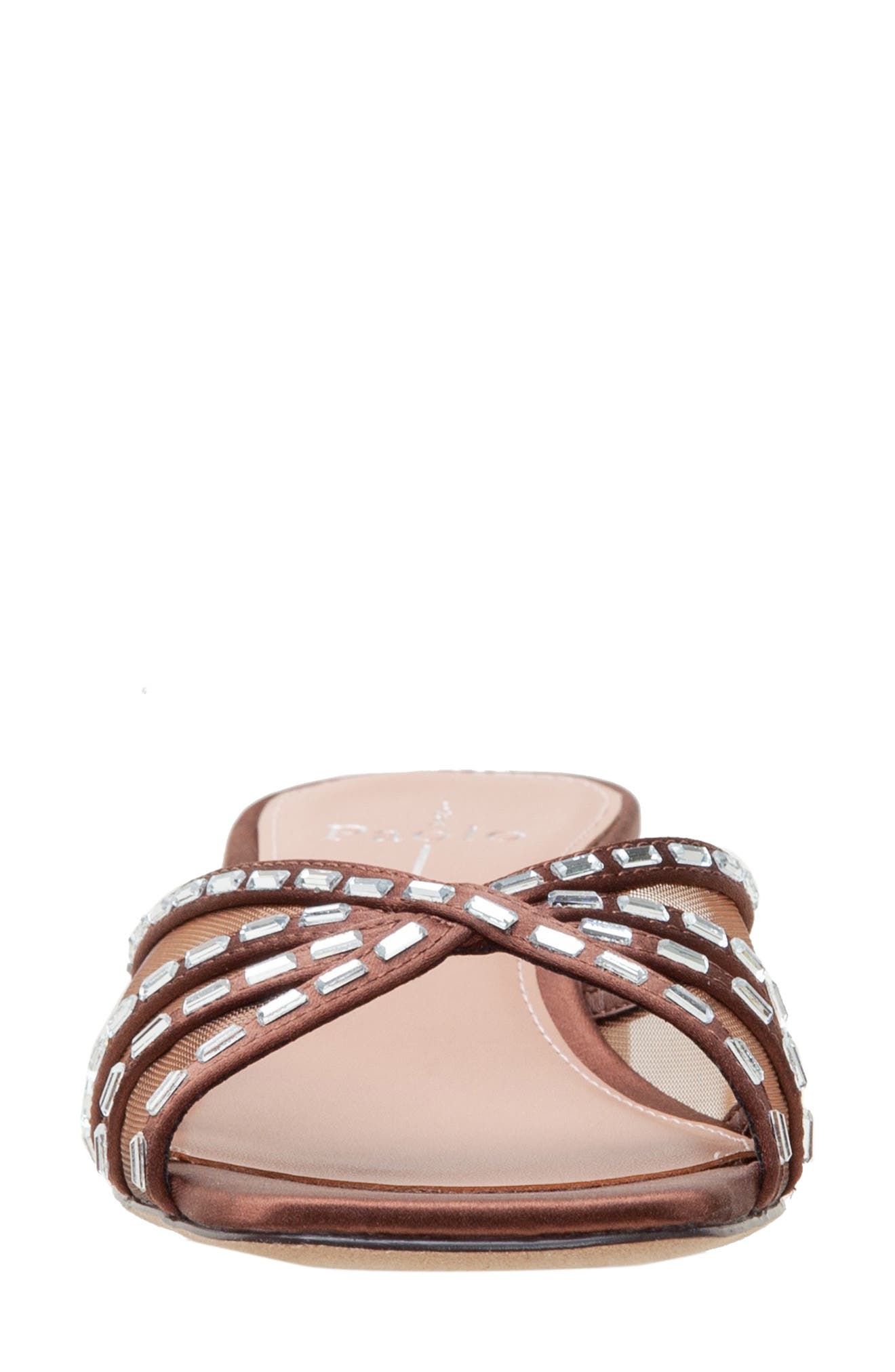 Linea Paolo Ivona Slide Sandal, Alternate, color, Chocolate