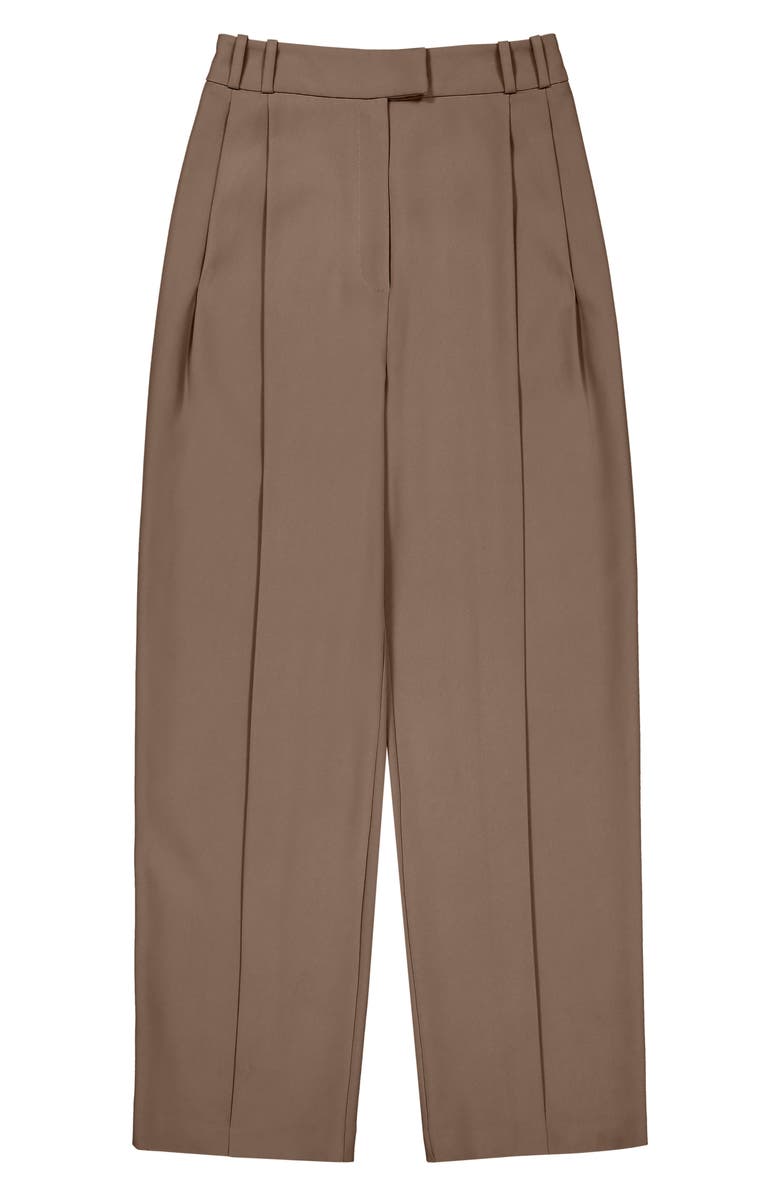 RE ONA Joey Pleated Wide Leg Suit Trousers, Alternate, color, 