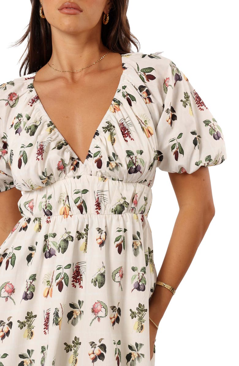 Petal & Pup Leanna Floral Tiered Minidress, Alternate, color, Floral