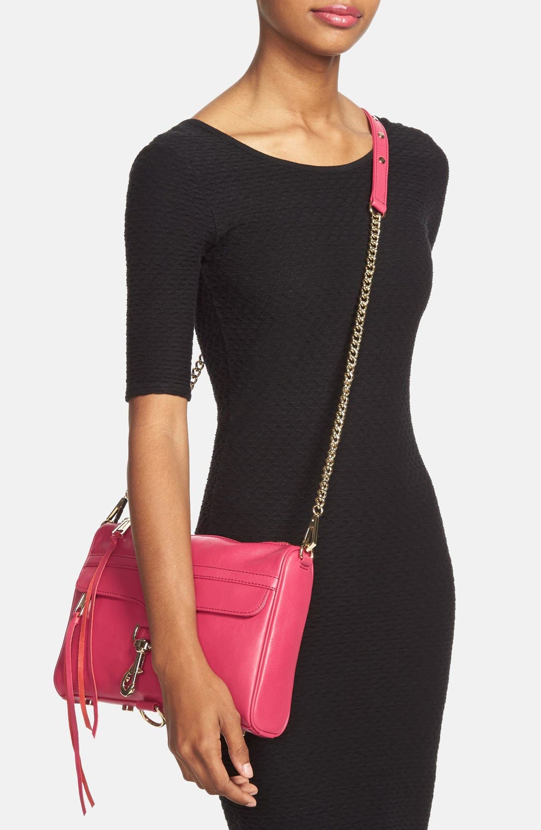 'MAC' Convertible Crossbody Bag, Alternate, color, FUSCHIA