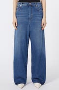 SPORTMAX Gastone Pleated Wide Leg Jeans