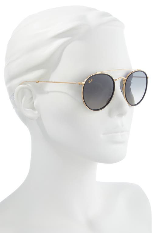 Ray Ban Ray-ban 51mm Aviator Gradient Lens Sunglasses In Black
