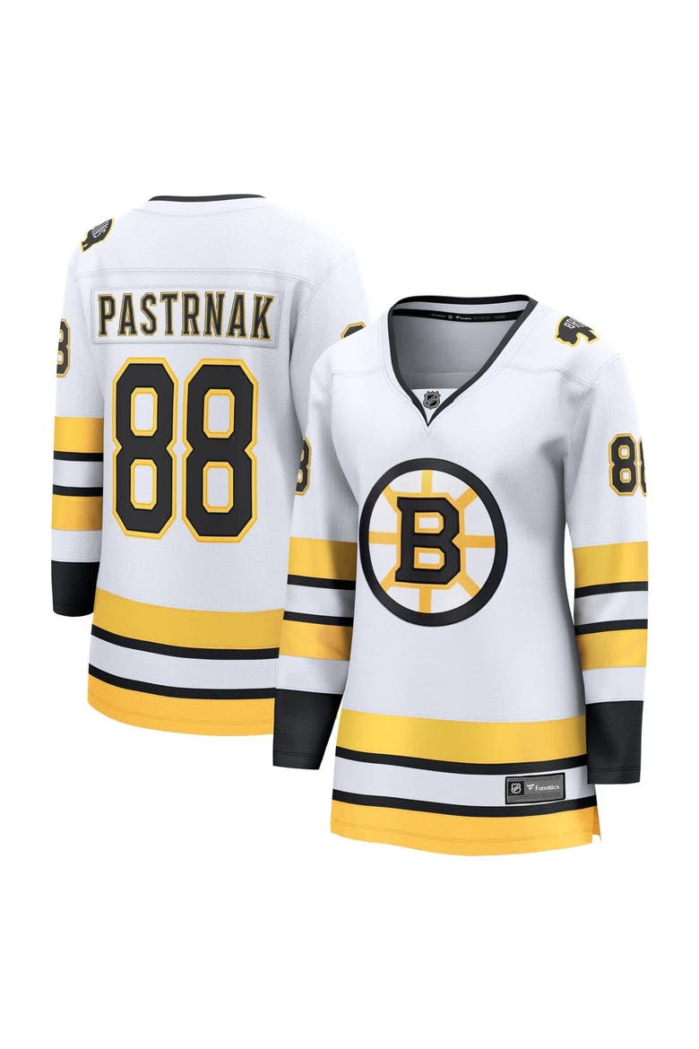 Women's Fanatics David Pastrnak White Boston Bruins Away Breakaway Player Jersey, Main, color, White