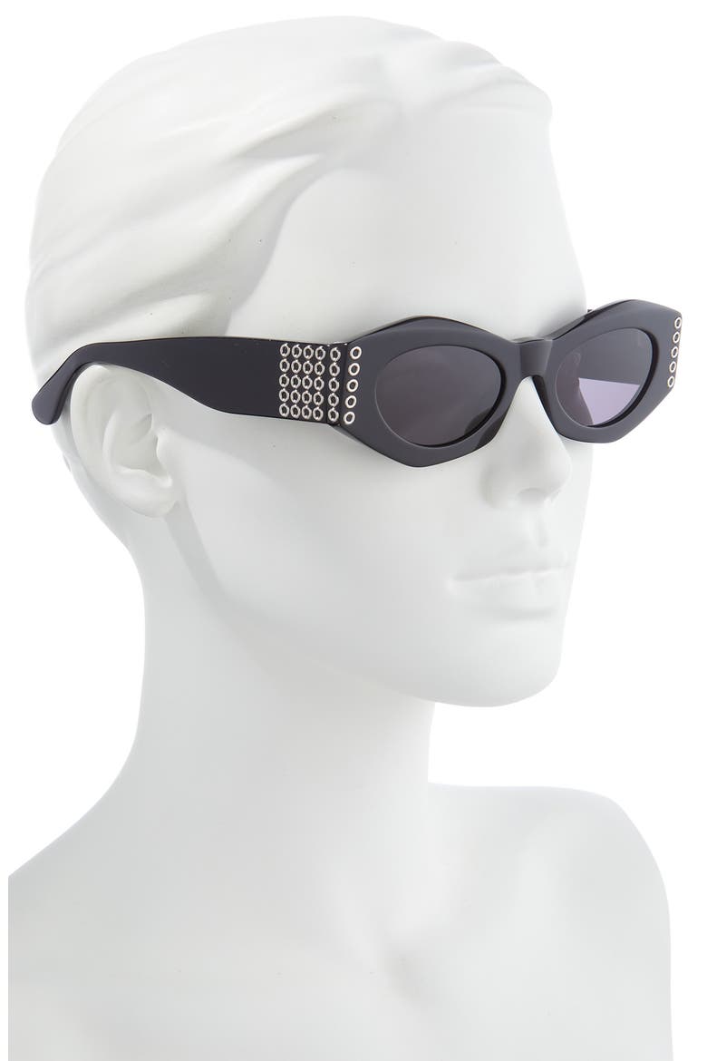 50mm Butterfly Sunglasses, Alternate, color, BLACK