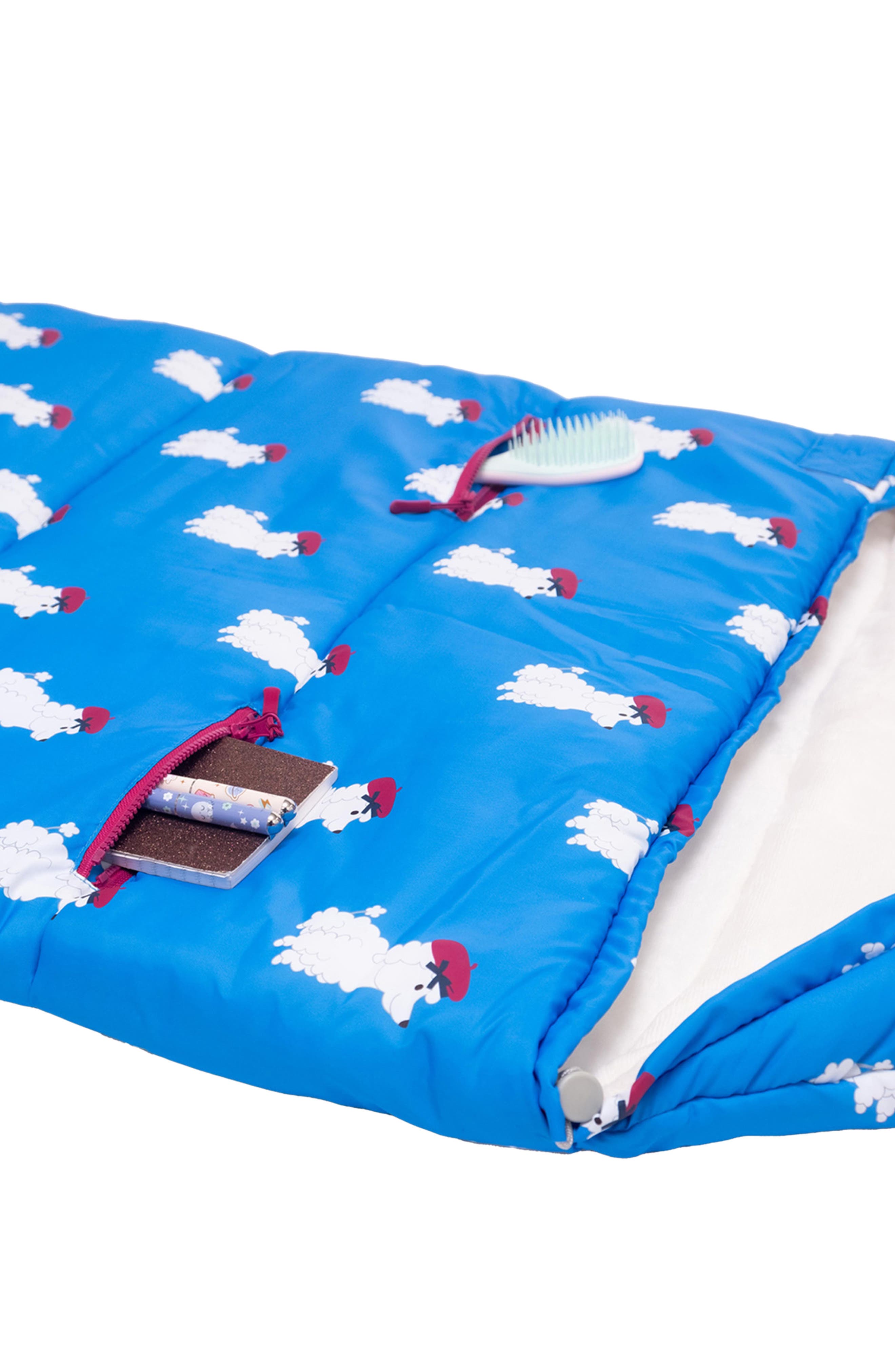 Kids' Sleep-N-Pack Sleeping Bag Backpack, Alternate, color, BLUE DOG
