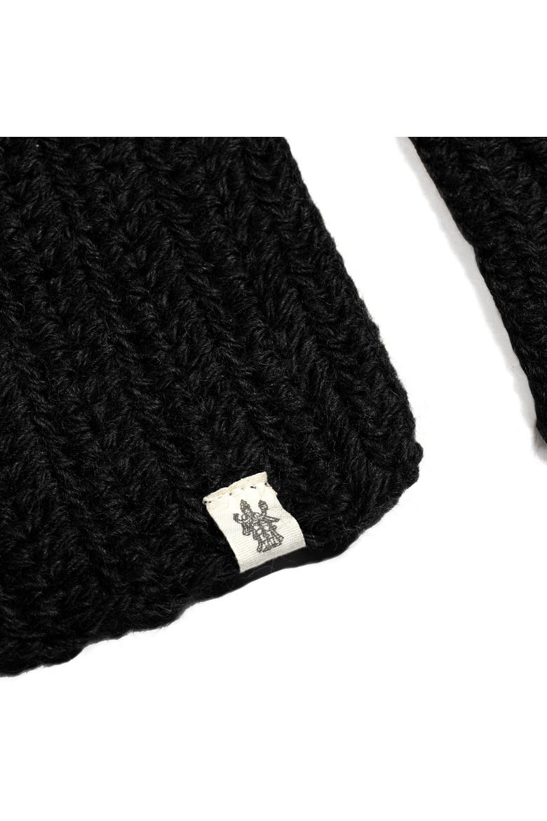 Velour Scarf, Main, color, Black