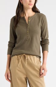 Caslon® Rib Henley