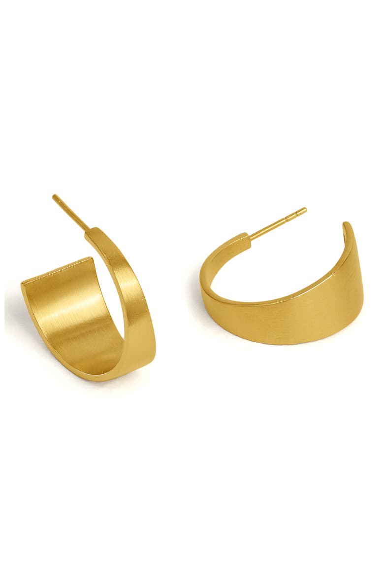 Bossa Mini Hoop Earrings, Alternate, color, GOLD