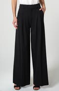 Liverpool High Waist Pleated Wide Leg Ankle Pants