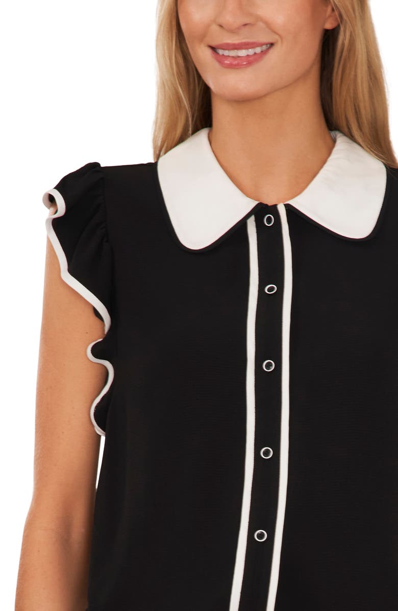 CeCe Flutter Sleeve Blouse, Alternate, color,