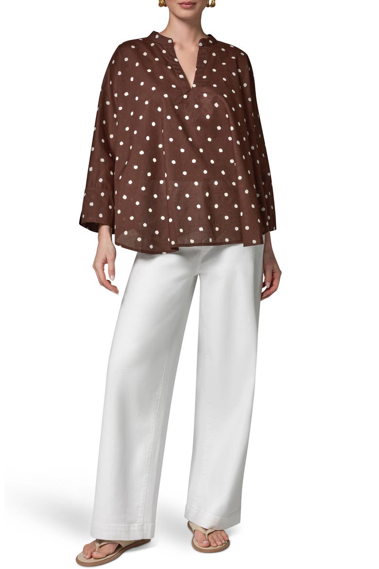 Cotton Voile Top, Alternate, color, CANYON/ CREAM