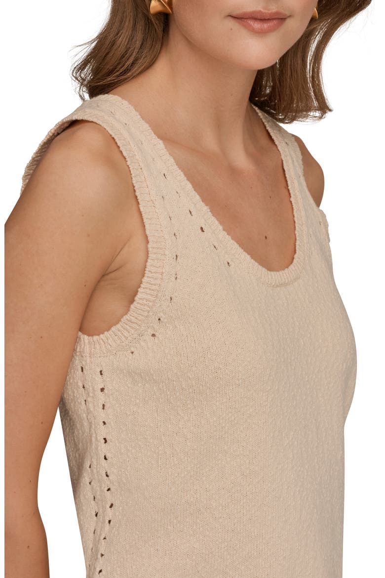 Pointelle Stitch Sweater Tank, Alternate, color, SCALLOP SHELL